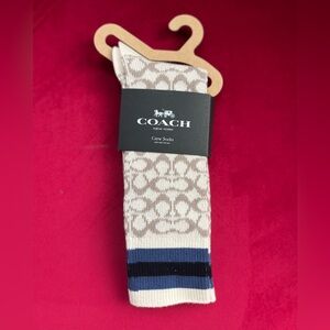 NWT Coach Men’s Signature Crew Socks